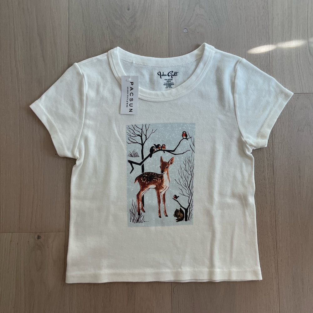 Brandy Melville/ John galt deer Ashlyn baby tee